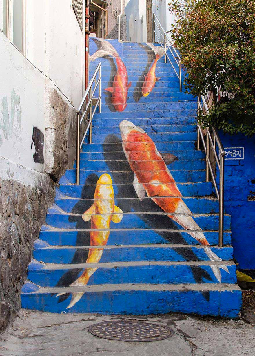 Escaleras de Seúl, Corea del sur
