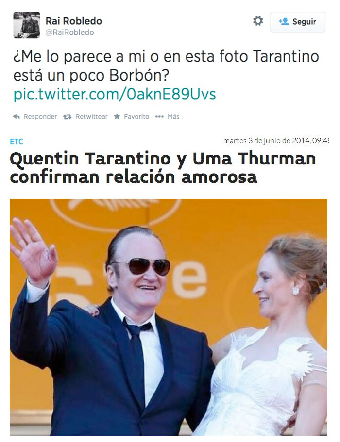 Tarantino un poco Borbón