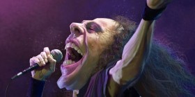Caricatura de Ronnie James Dio