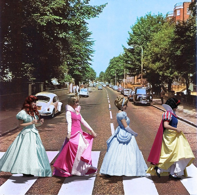Princesas Disney en Abbey Road