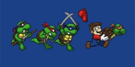 Tortugas ninja y Mario