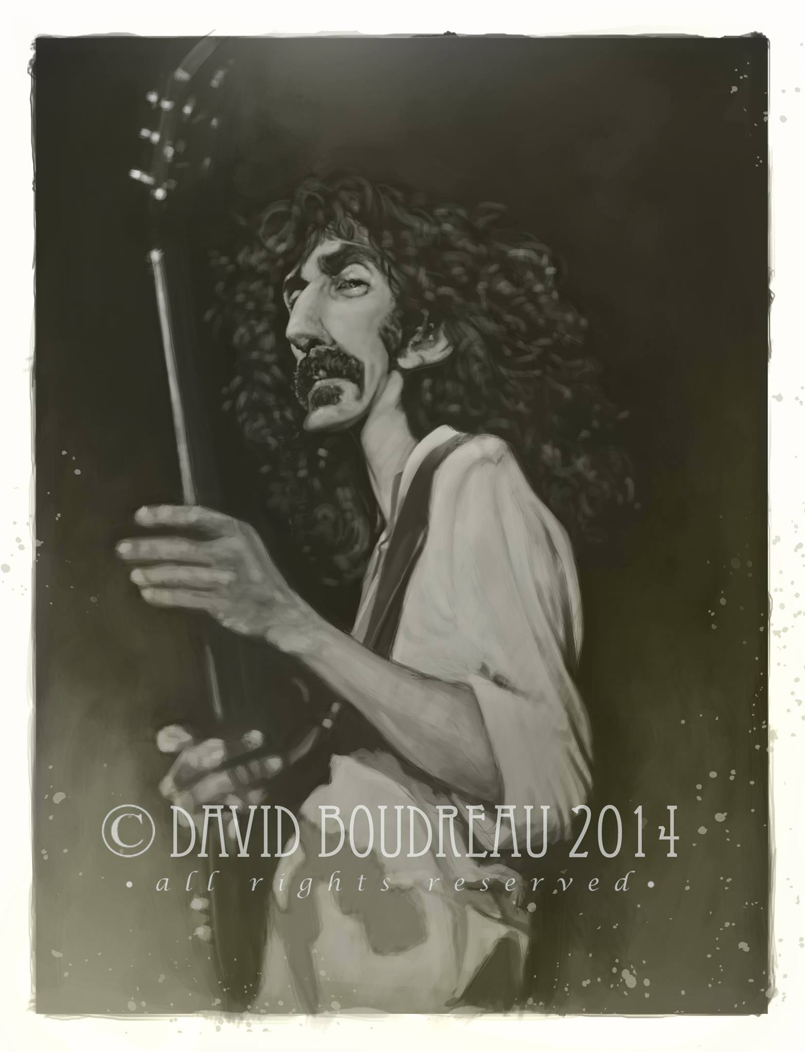 Caricatura de Frank Zappa