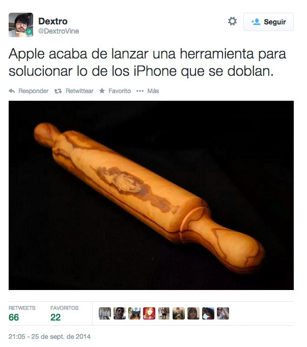 Herramienta de Apple para el problema de los iPhone 6