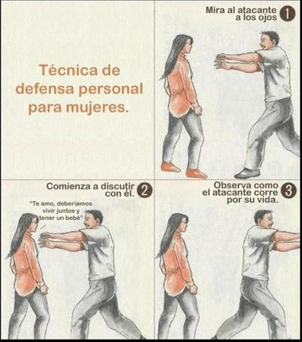 Técnica de defensa personal para mujeres