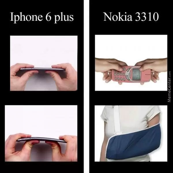 iPhone 6 plus VS Nokia 3310