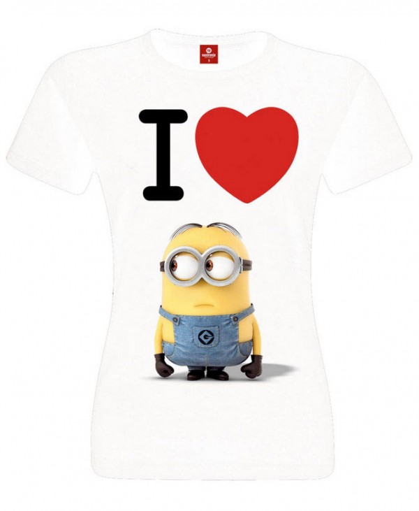 Camiseta chica I Love Minions