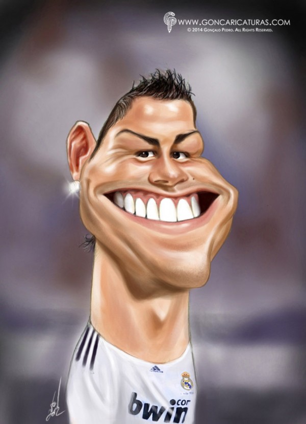 Caricatura de Cristiano Ronaldo
