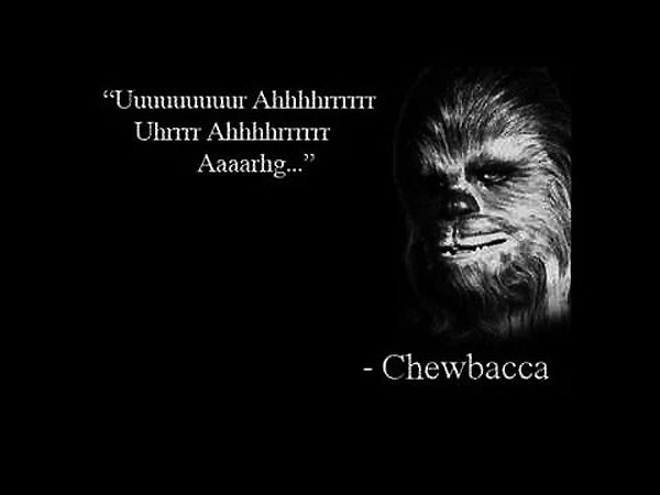 Frase de Chewbacca