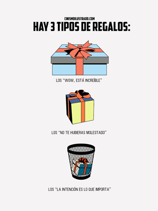 Hay tres tipos de regalos