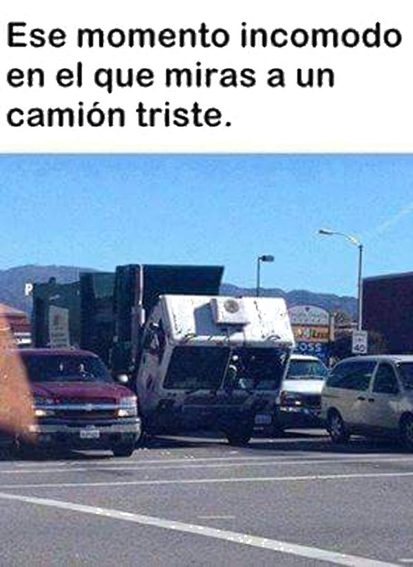 Un camión triste