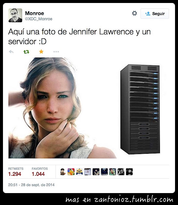 Jennifer Lawrence y un servidor