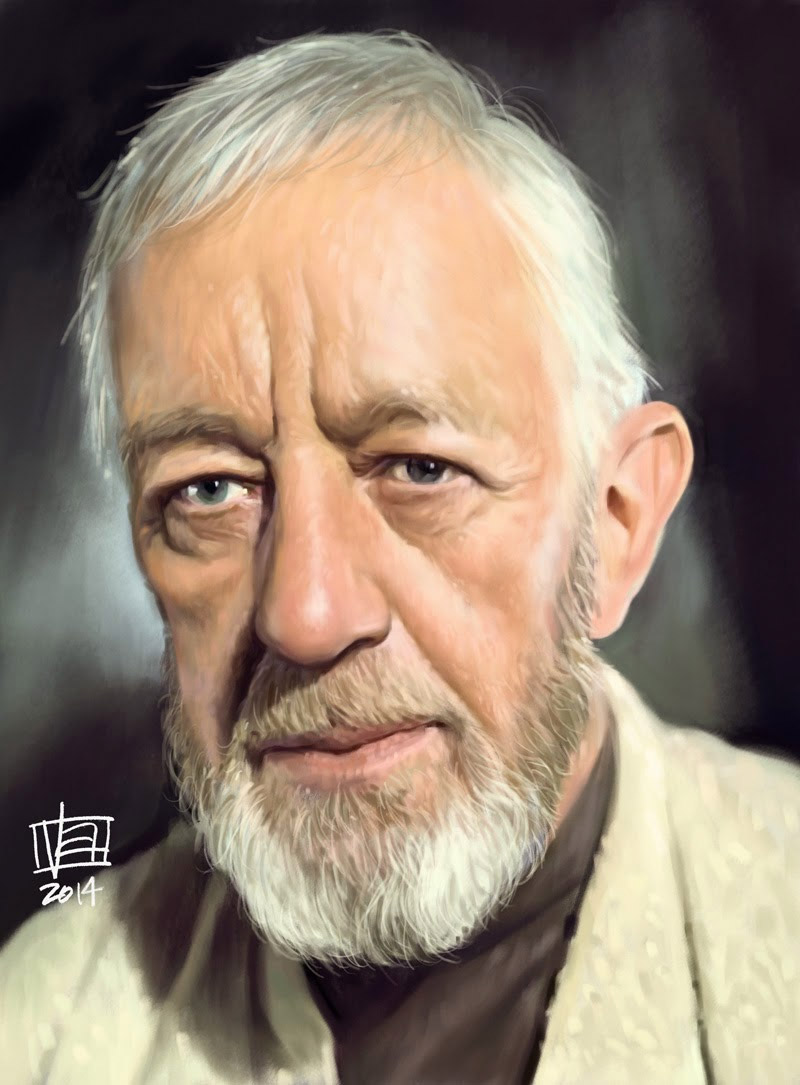 Caricatura de Obi-Wan Kenobi
