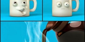 Un café caliente