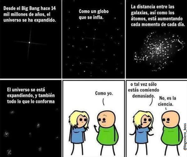 No estoy gordo, es el Big Bang