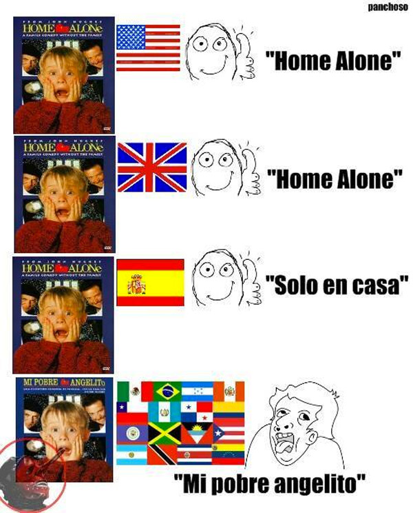 Solo en casa en diferentes países