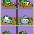 La rana y la carta