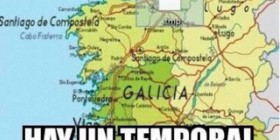 Un temporal sobre Galicia